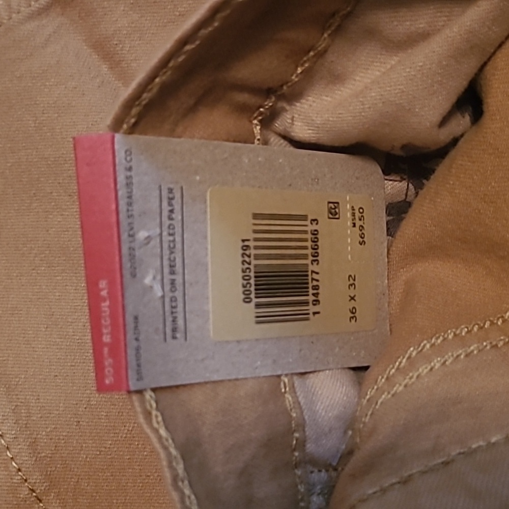 Levi's® 505 Stretch Faded Wash Regular Fit Jeans Color Bronze - Picture 6 of 7